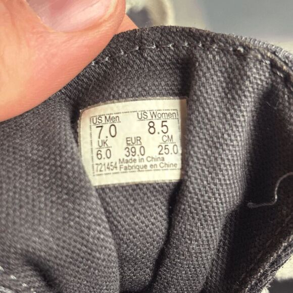 Vans Off the Wall Skater Hi Top Gray White Shoes Sneakers Women's 7 Men's 8.5 - Picture 8 of 8